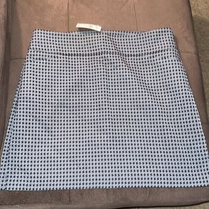 NWT ANN Taylor black grey mini skirt size 12